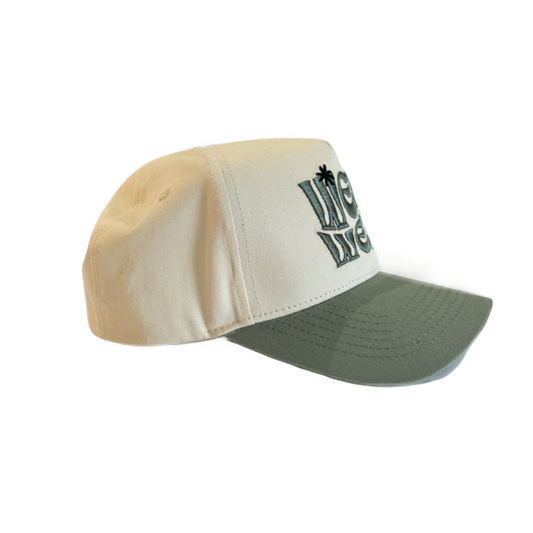 Wavey Logo Cap Cream/Green